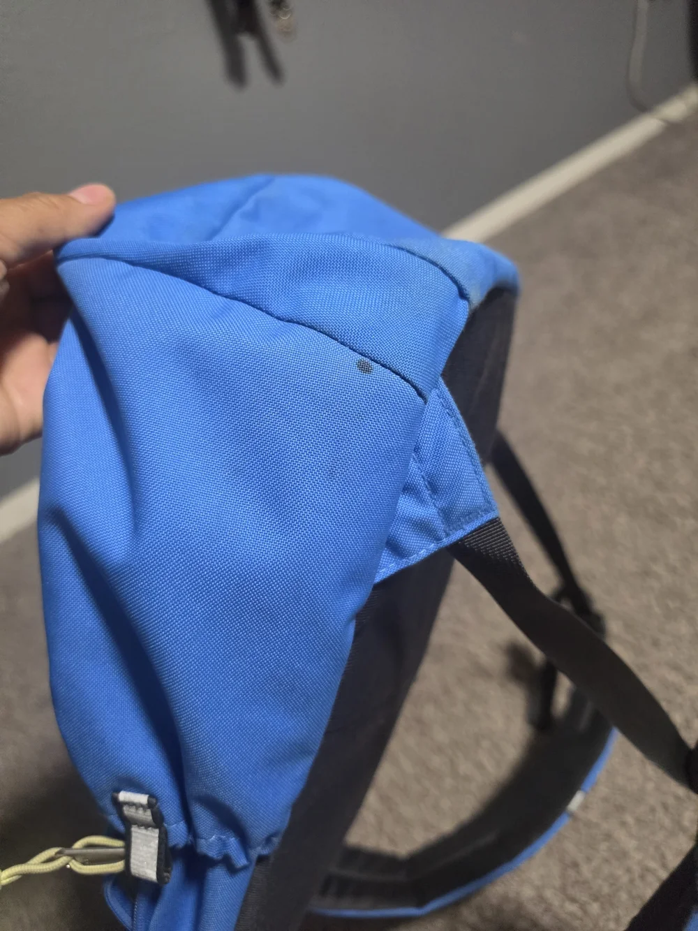 The North Face Blue Backpack with Yellow Logo - Everyday Carry Bag